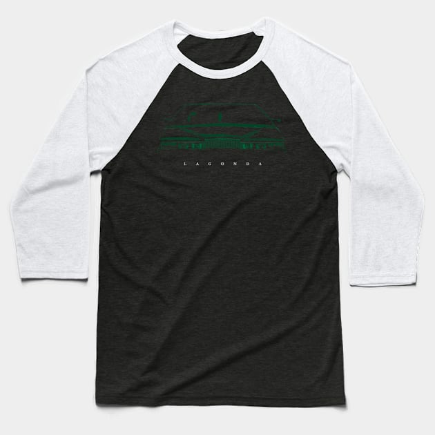 FUTURISTIC BRITISH V8 LUXURY CAR Baseball T-Shirt by Throwback Motors